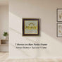 7 Horses on Raw Pyrite Frame | Vastu Wealth & Success Wall Decor