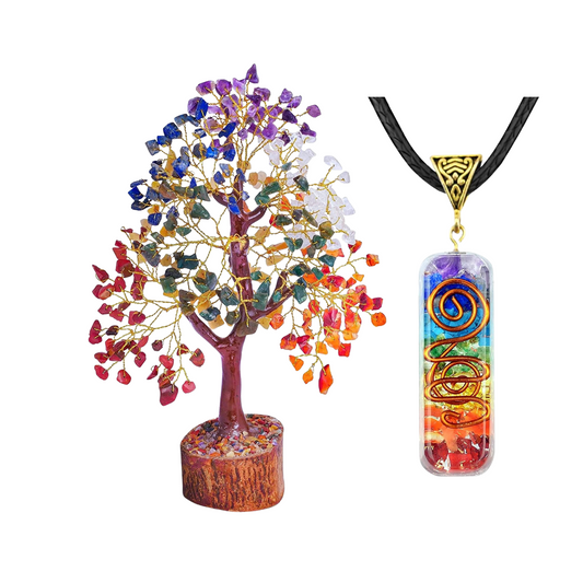 Tree of Life Chakra Tree - Stunning 7 Chakra Tree for Healing Energy Decor